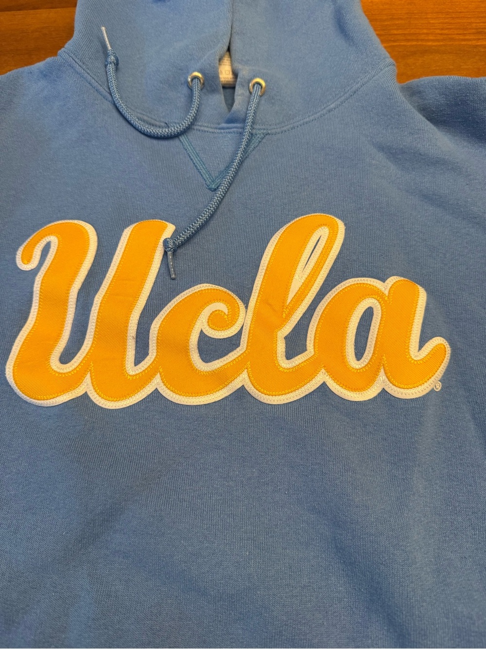 UCLA Russell Athletic Light Blue Hoodie size Large L GUC